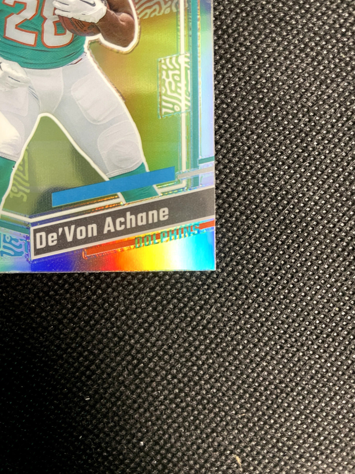 2023 Devon Achane Donruss Optic Preview Rated Rookie Silver Holo Dolphins