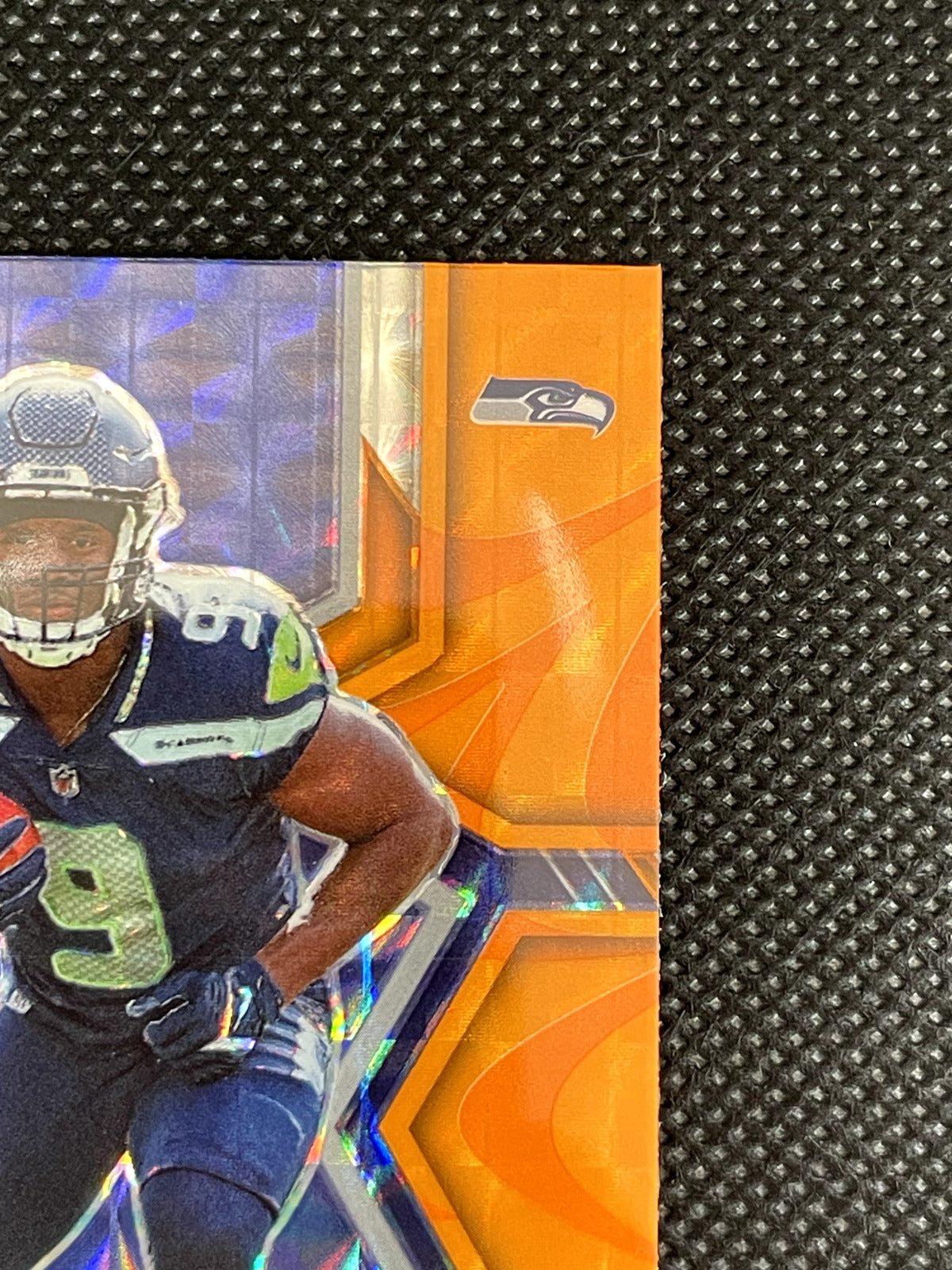Kenneth Walker III 2022 Panini Mosaic Orange Reactive Prizm Rookie