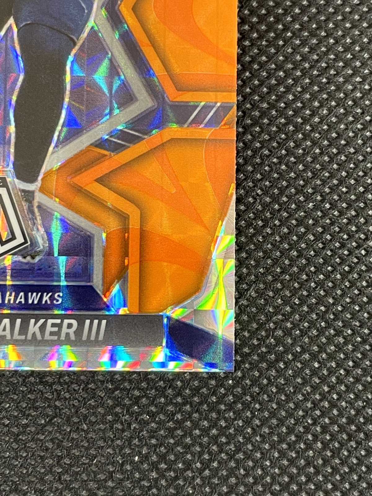 Kenneth Walker III 2022 Panini Mosaic Orange Reactive Prizm Rookie