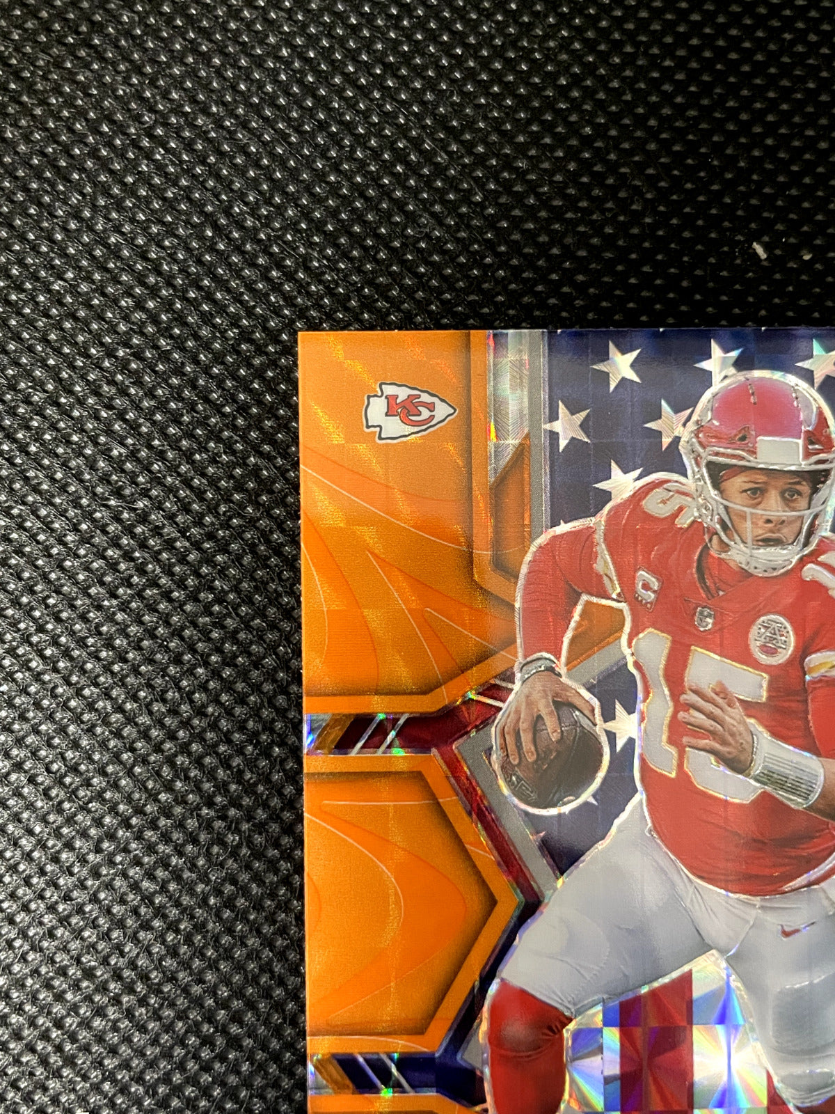 2022 Patrick MahomesnPanini Mosaic National Pride Reactive Orange Prizm