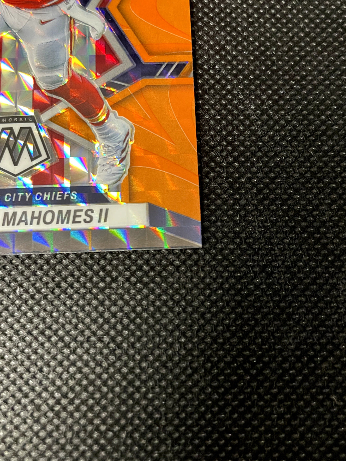 2022 Patrick MahomesnPanini Mosaic National Pride Reactive Orange Prizm
