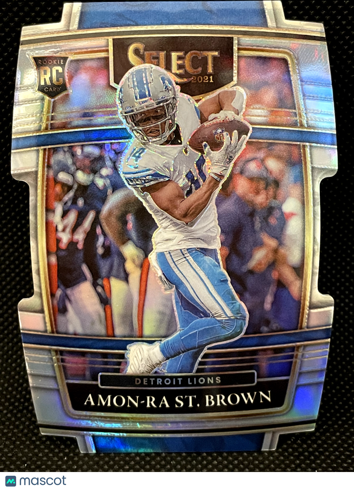 2021 Select Amon-Ra St. Brown Rookie Concourse Silver Prizm Die Cut Lions