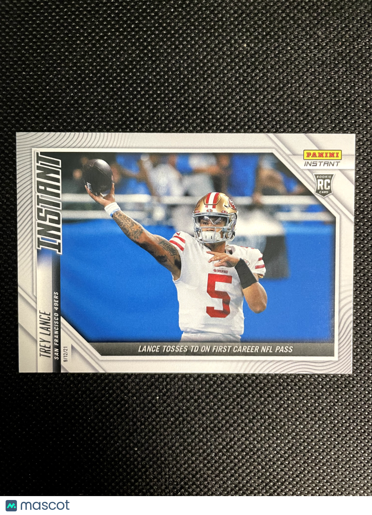2021 Trey Lance San Francisco 49ers Panini Instant 1 of 1474 Rookie
