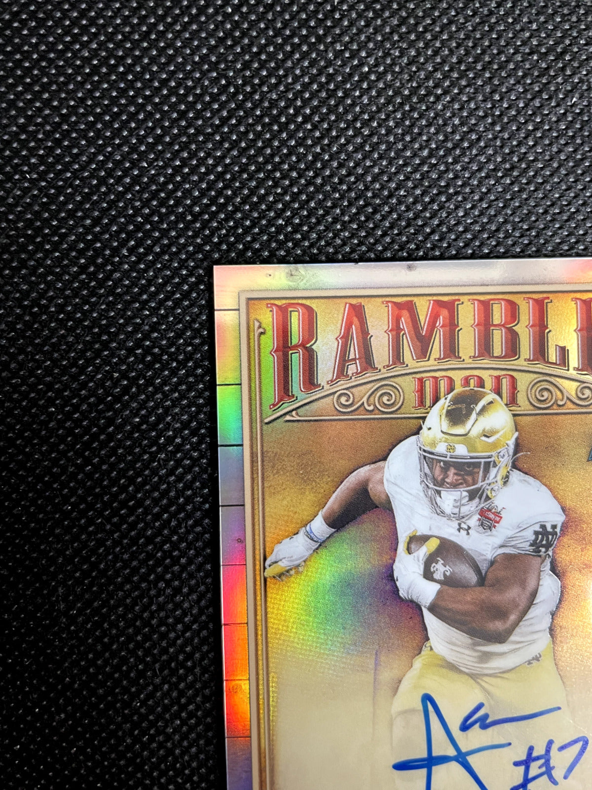 2023 Bowman Chrome Audric Estime Ramblin' Man Auto 06/99 Notre Dame
