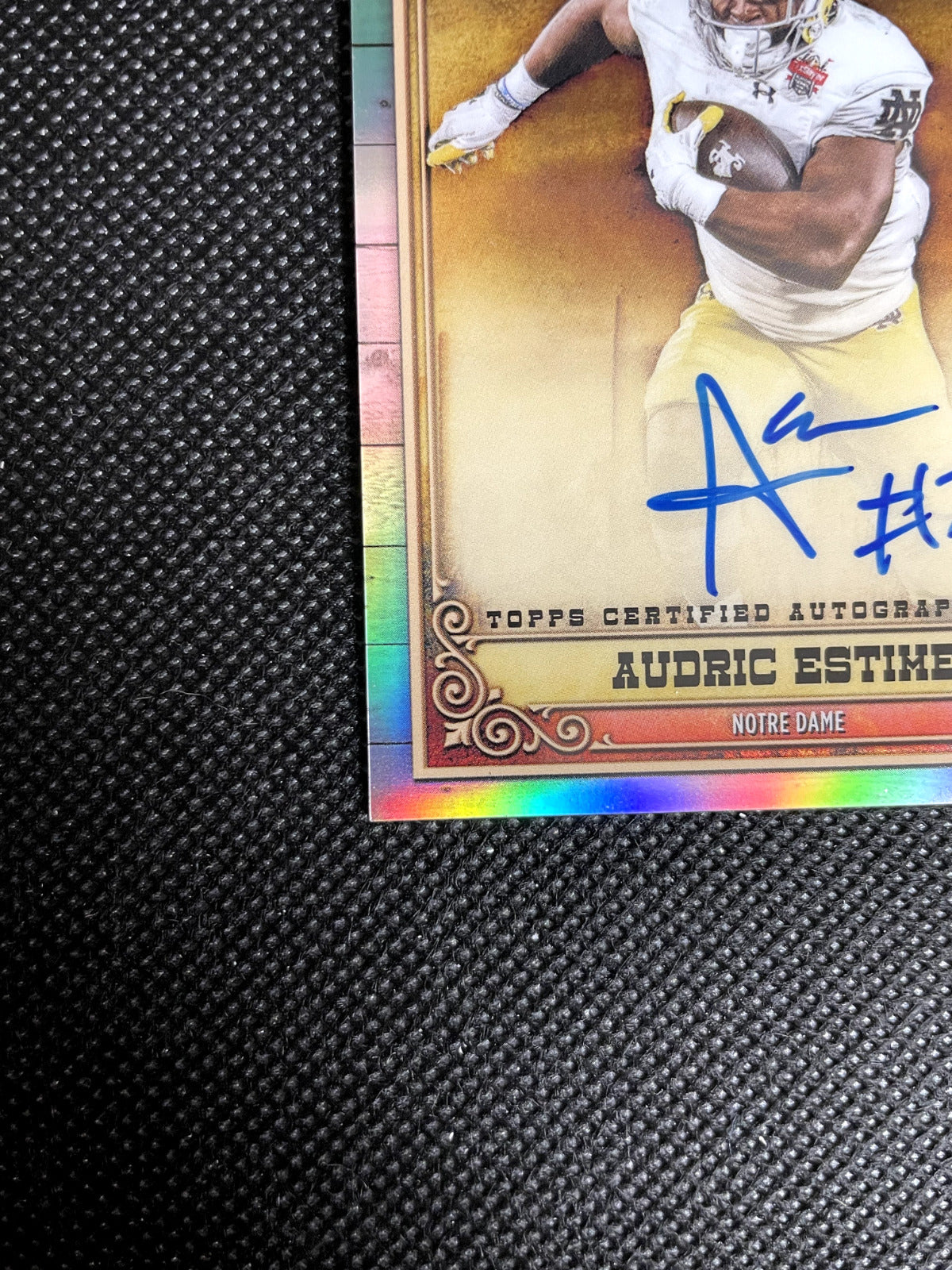 2023 Bowman Chrome Audric Estime Ramblin' Man Auto 06/99 Notre Dame