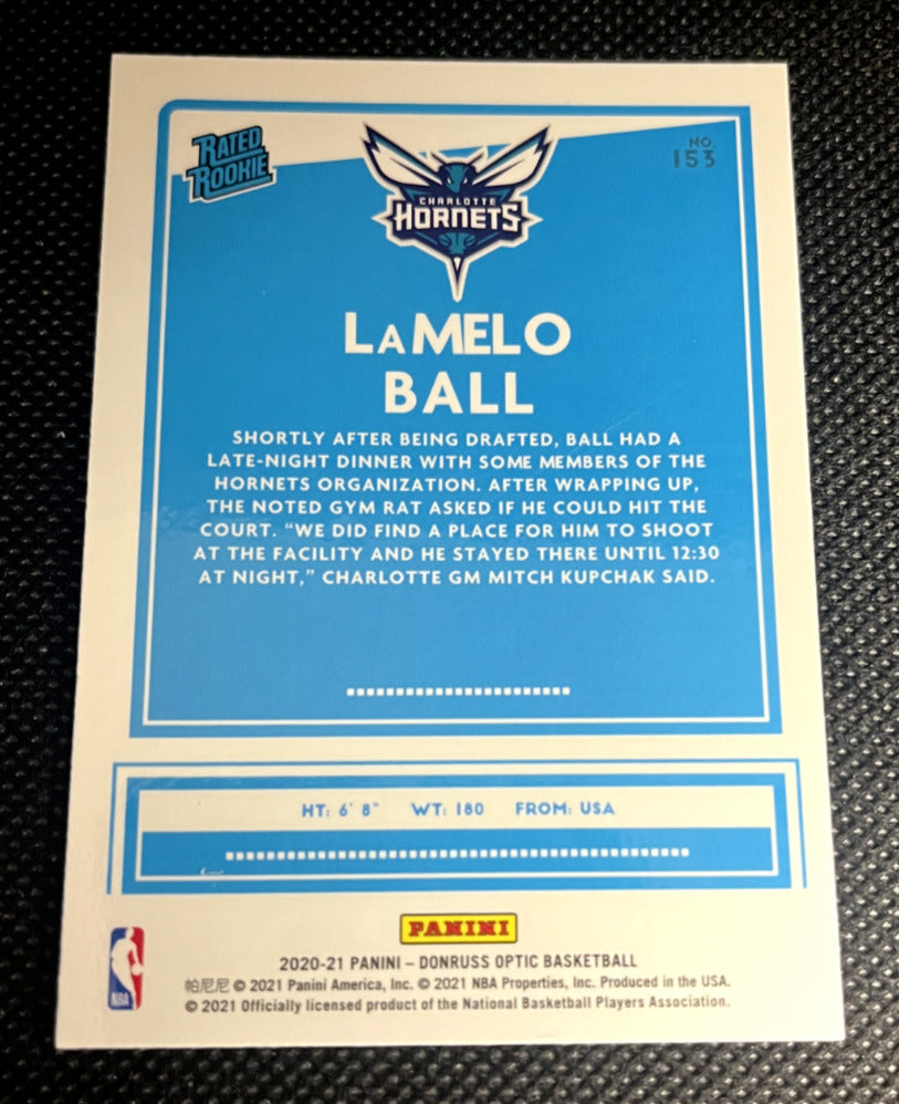 2020-2021 Donruss Optic LaMelo Ball Rookie
