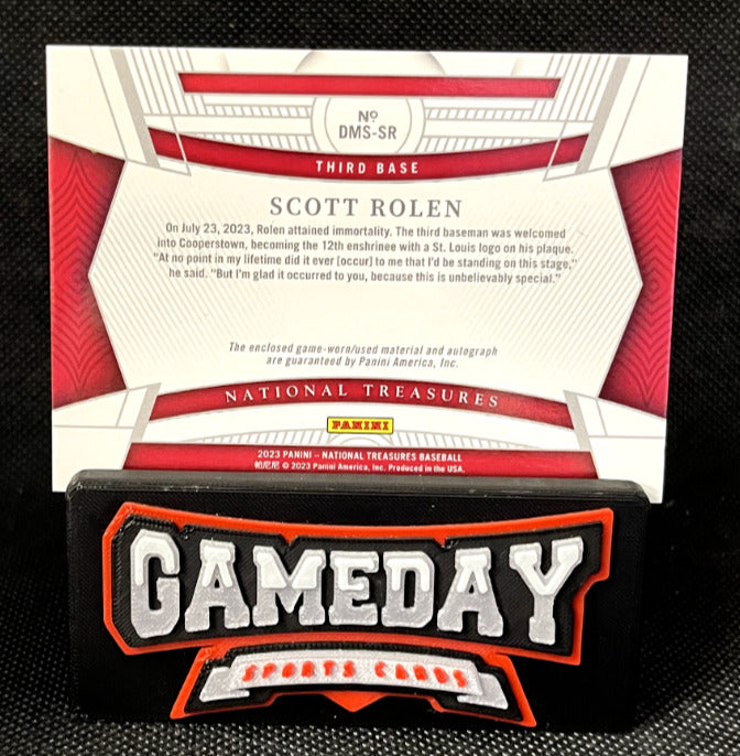 2023 Panini National Treasures Scott Rolen Jersey Autograph /99