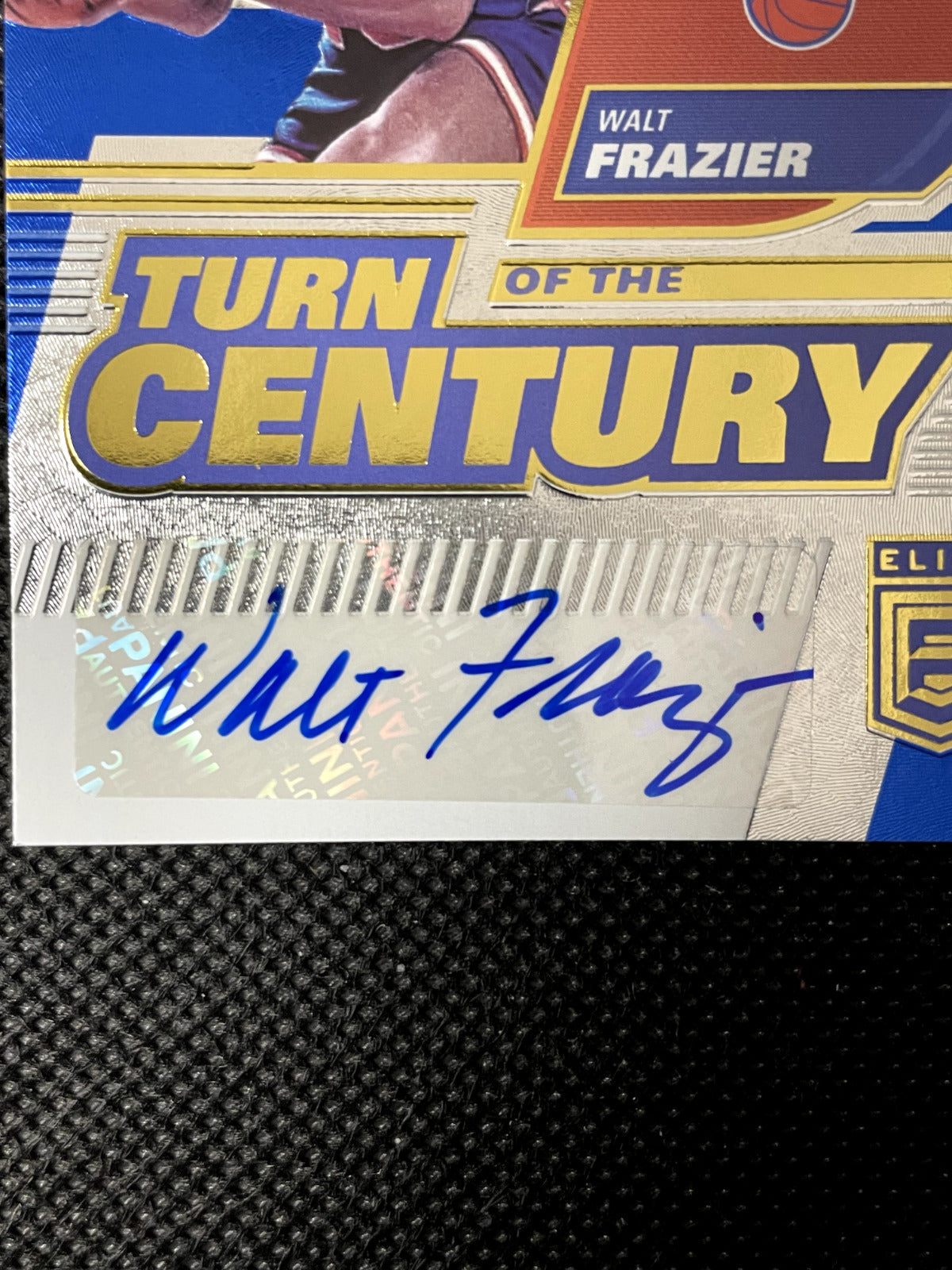 2022-23 Donruss Elite Walt Frazier Turn of the Century Blue Auto 21/25 Knicks