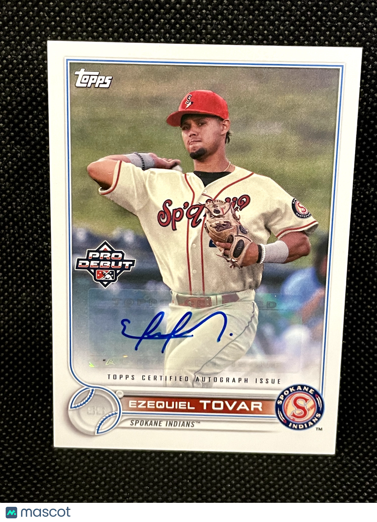2022 Topps Pro Debut Ezequiel Tovar Rookie Autograph