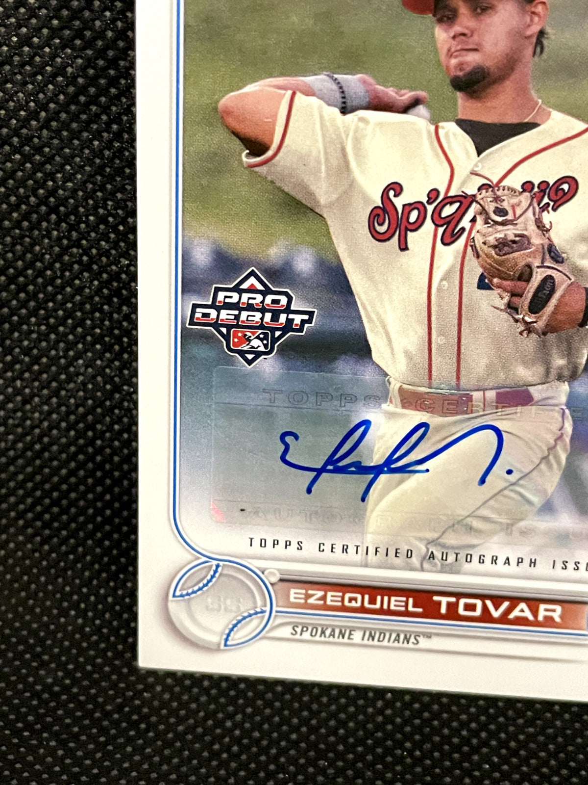 2022 Topps Pro Debut Ezequiel Tovar Rookie Autograph