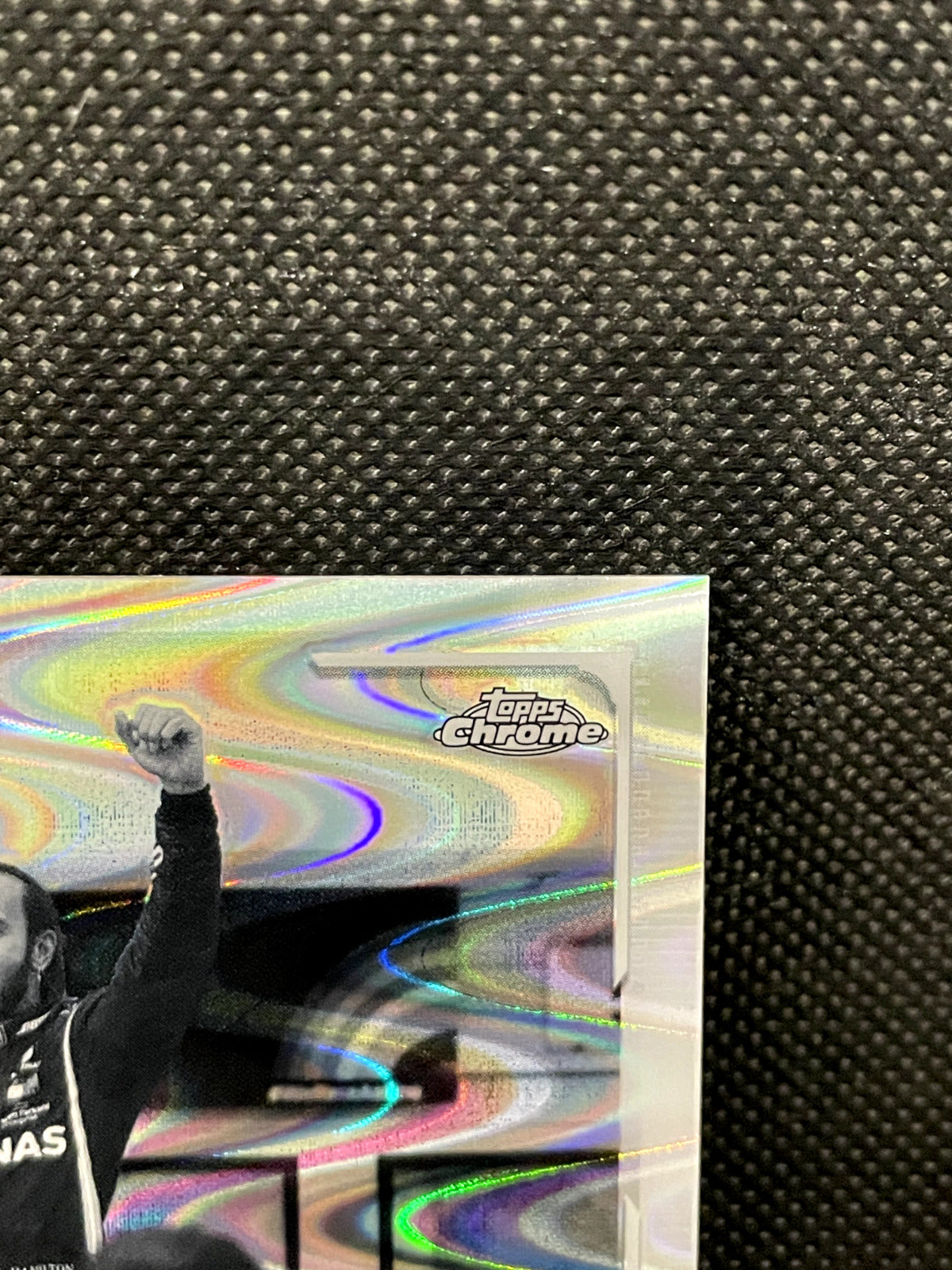 2021 Topps Chrome Formula 1 F1 Lewis Hamilton Black & White Raywave Refractor