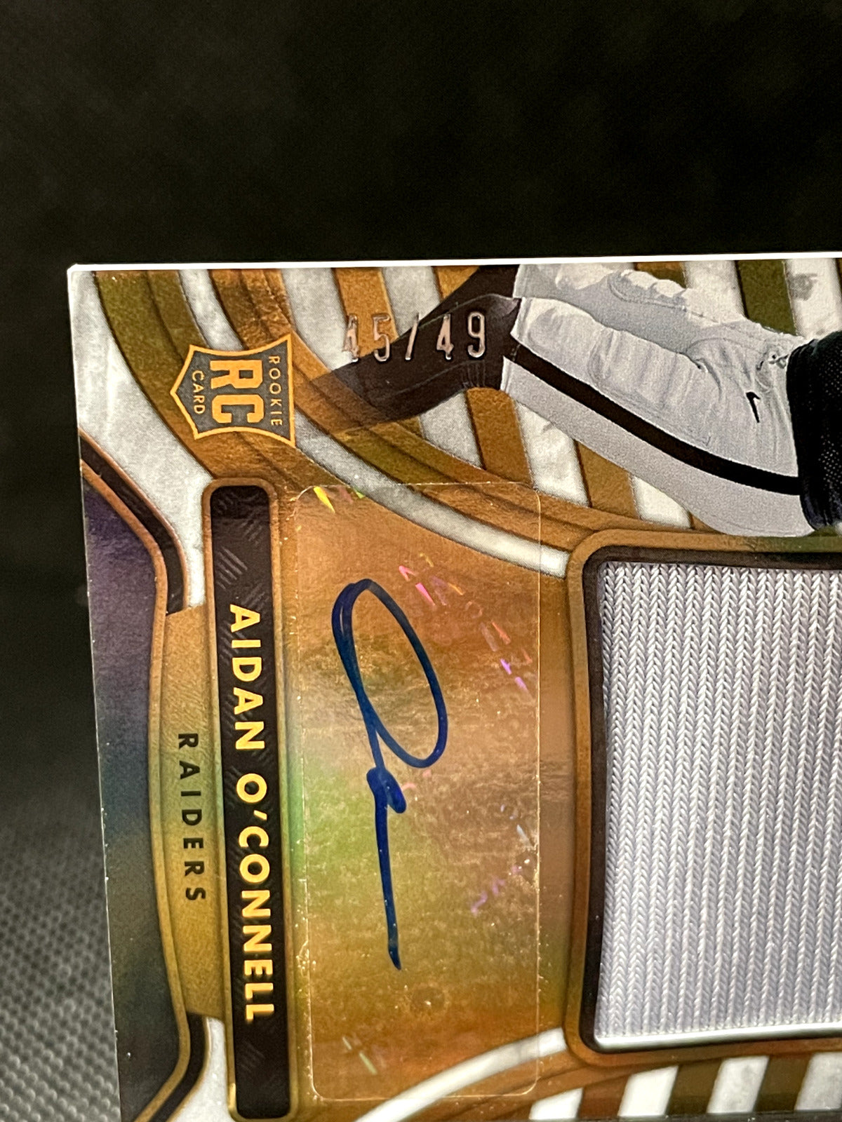 Aiden O'Connell Gold Standard Rookie Patch Autograph 45/49!!