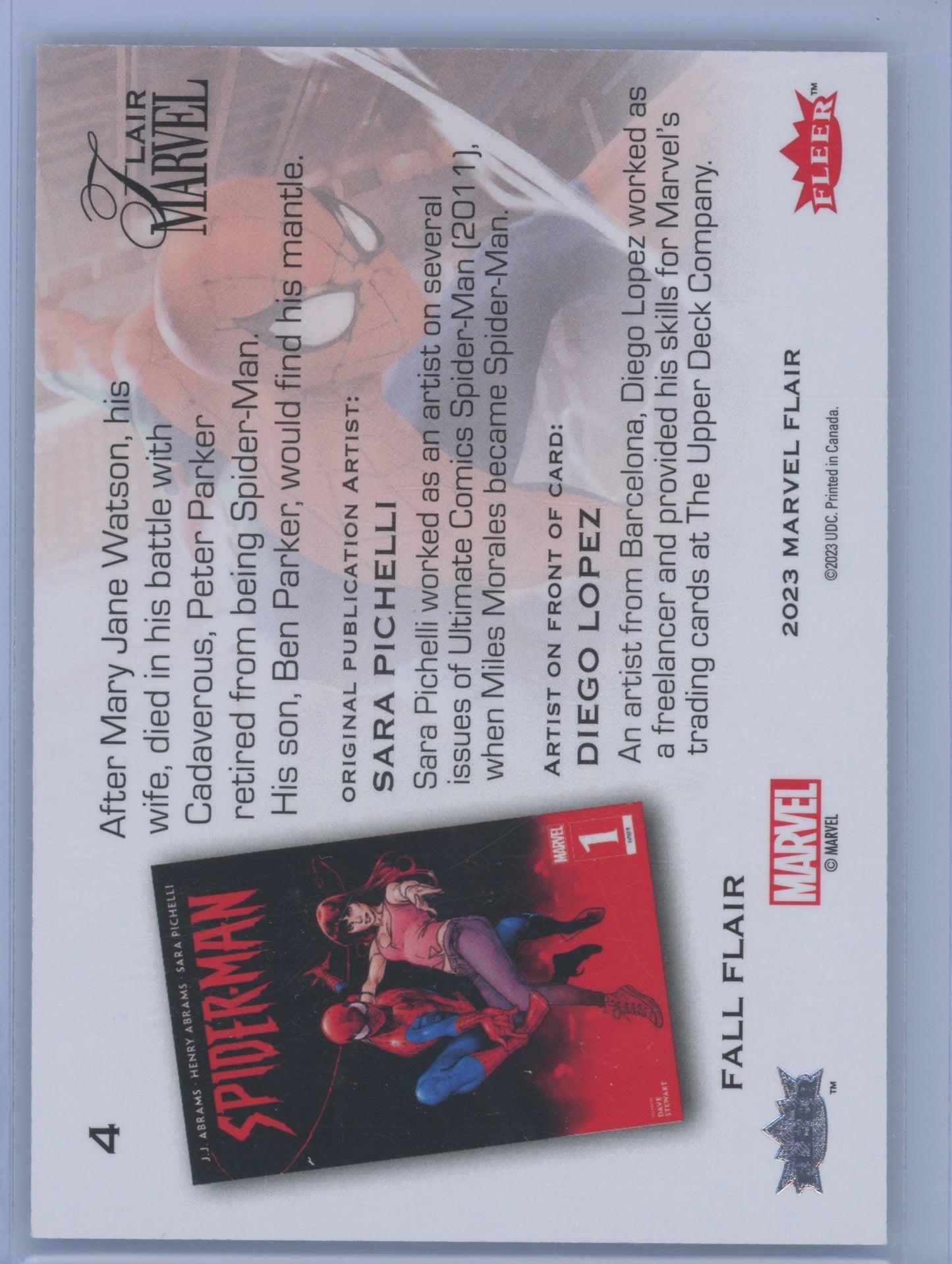 2023 Marvel Flair Spider-Man 228/299 #4