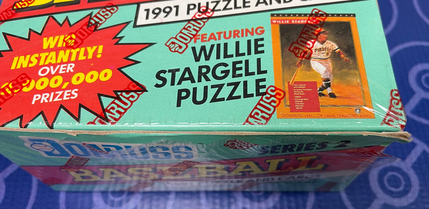 1991 Donruss Series 2 Baseball (slight cellophane tear)