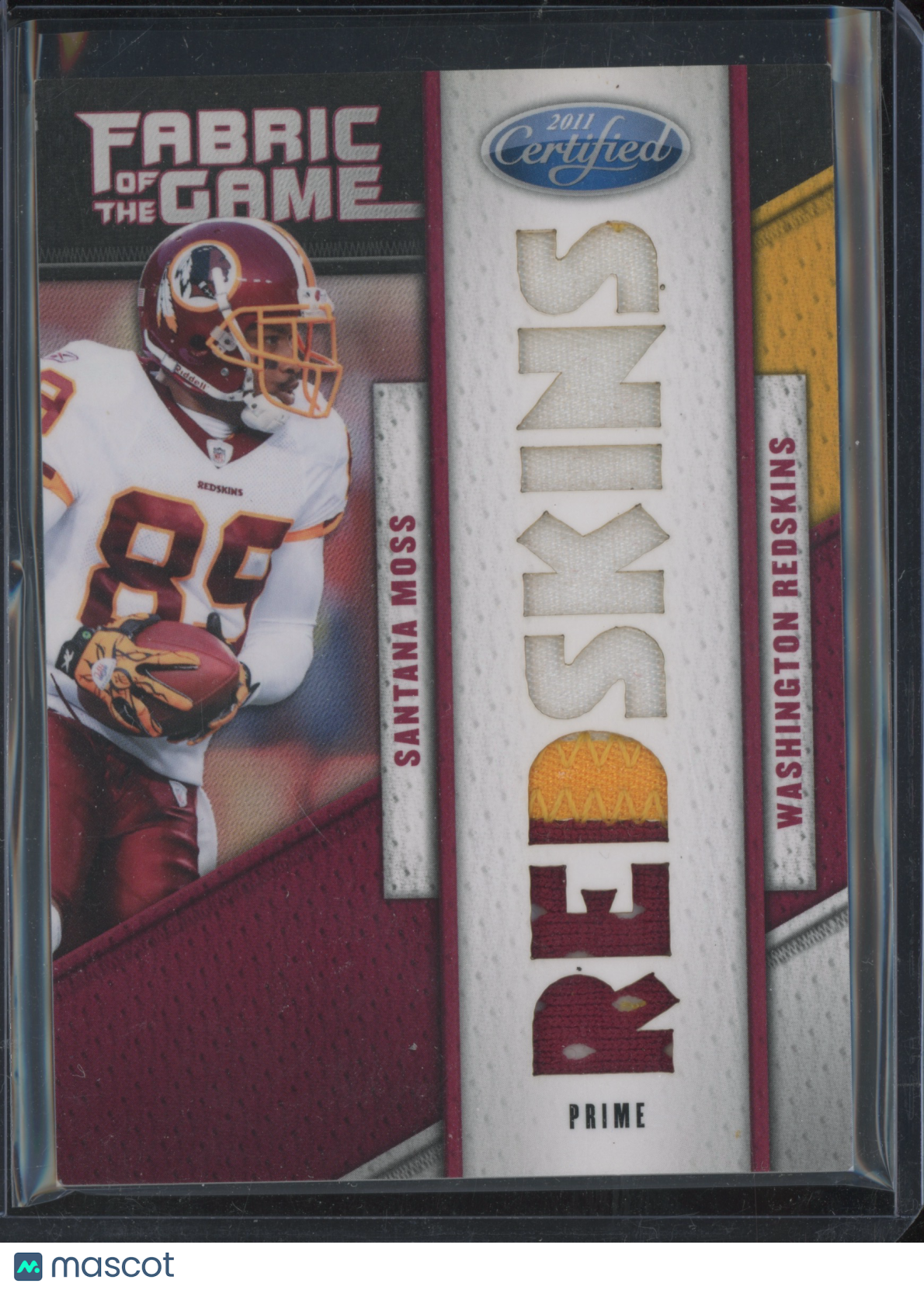 2011 Panini Certified Santana Moss #4 05/10 Prime Fabric of the Game
