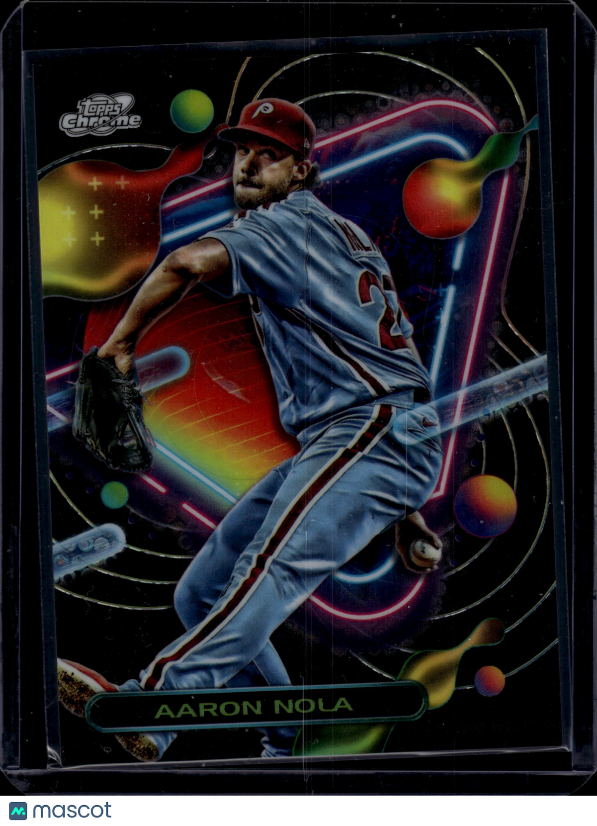 2023 Topps Cosmic Chrome Aaron Nola #88 Black Eclipse 01/10