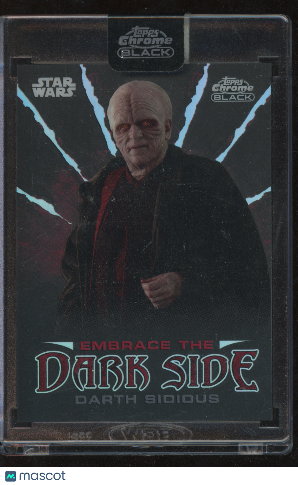 2024 Topps Chrome Black Star Wars Darth Sidious #ED-15