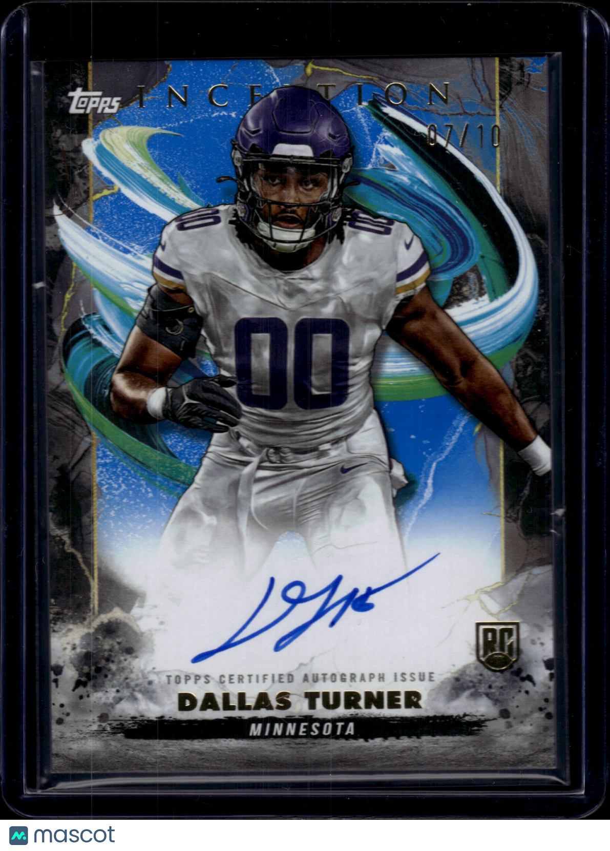 2024 Topps Inception Football Dallas Turner #RA-DT Autograph 07/10