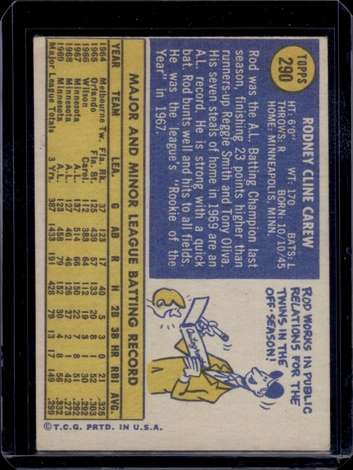 1970 Topps Rod Carew #569