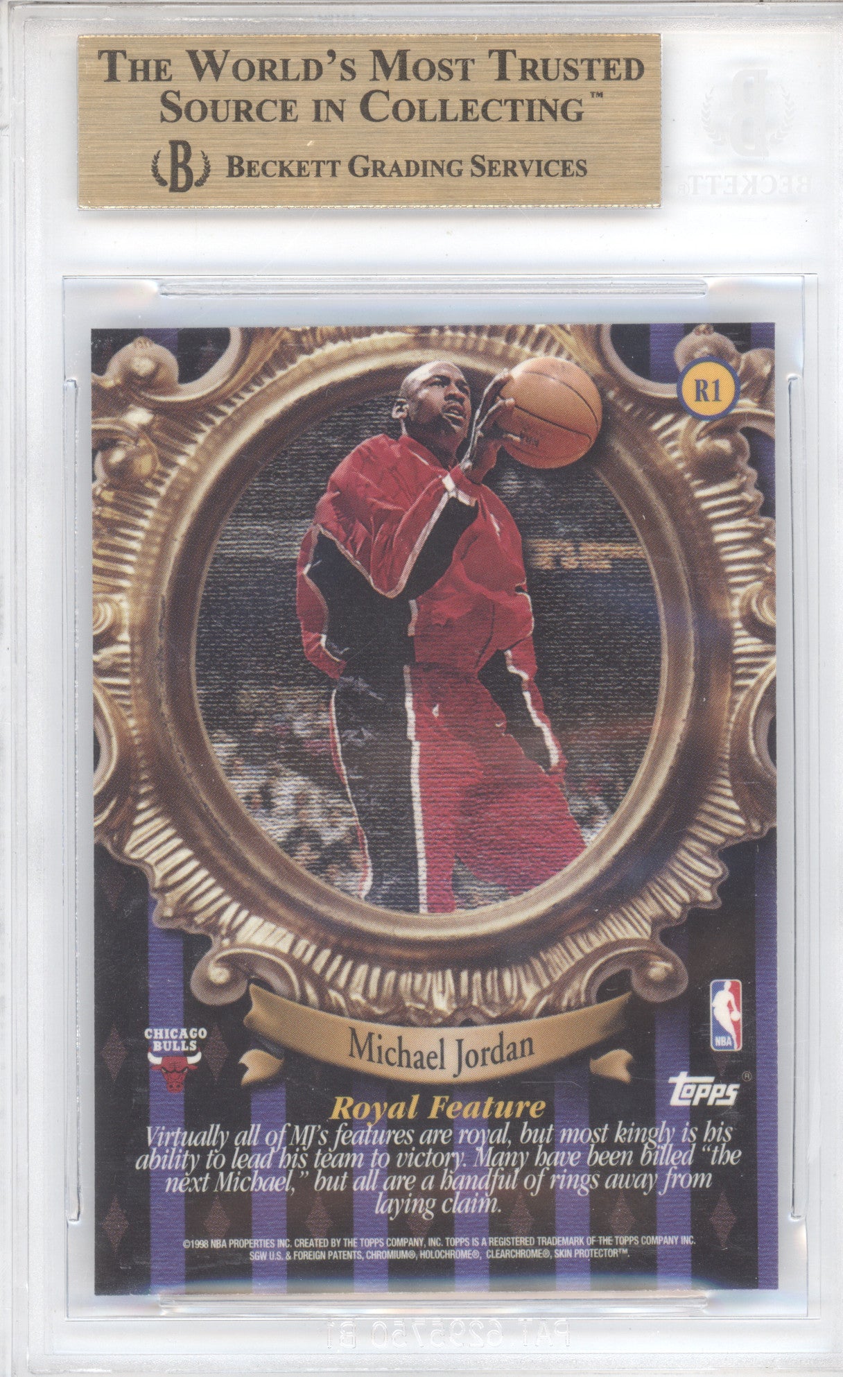 1998 Topps Roundball Royalty Michael Jordan #R1 BGS 9.5