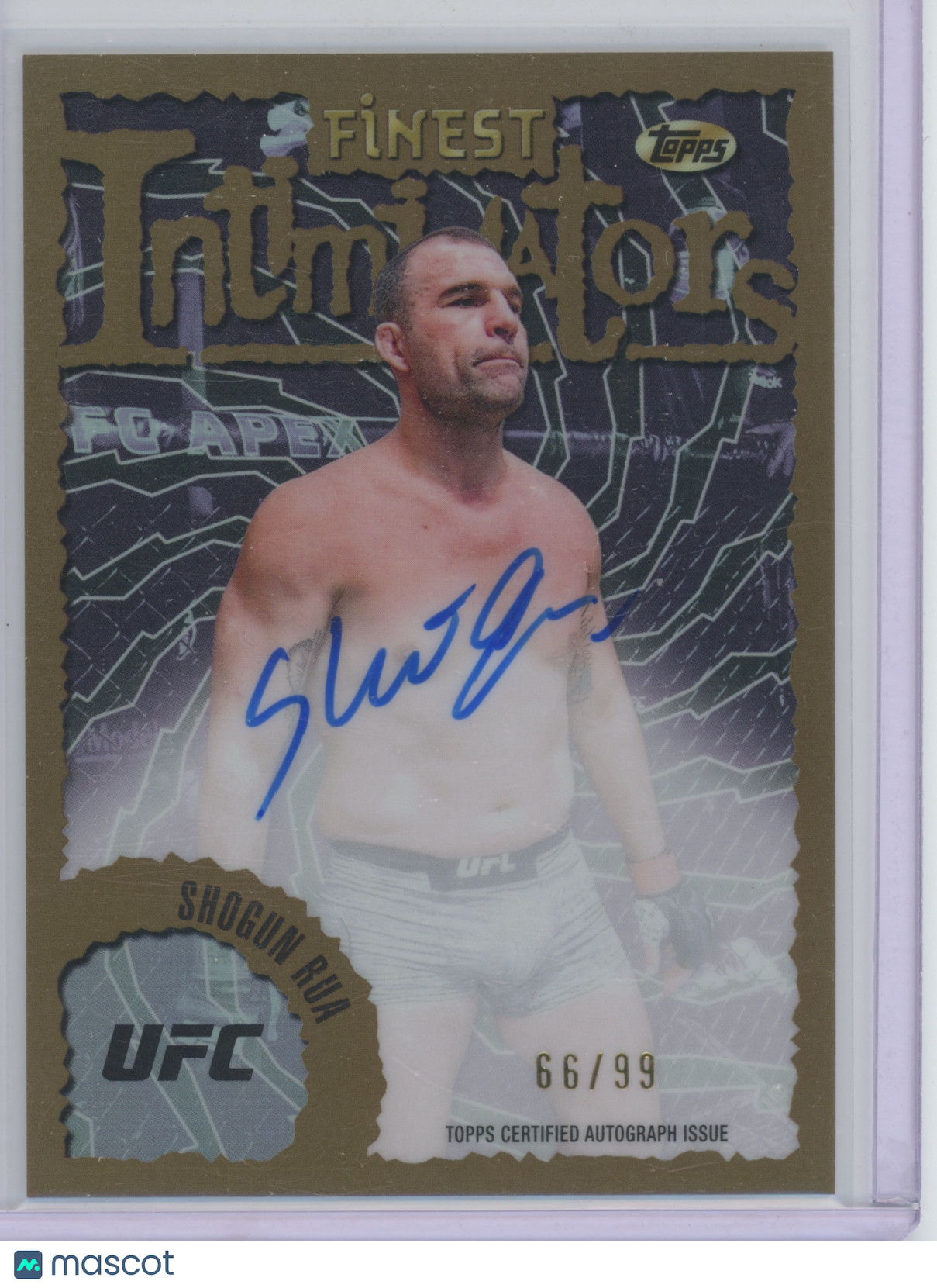 2024 Topps Finest Intimidators UFC Shogun Rua #IA-SRA Autograph 66/99