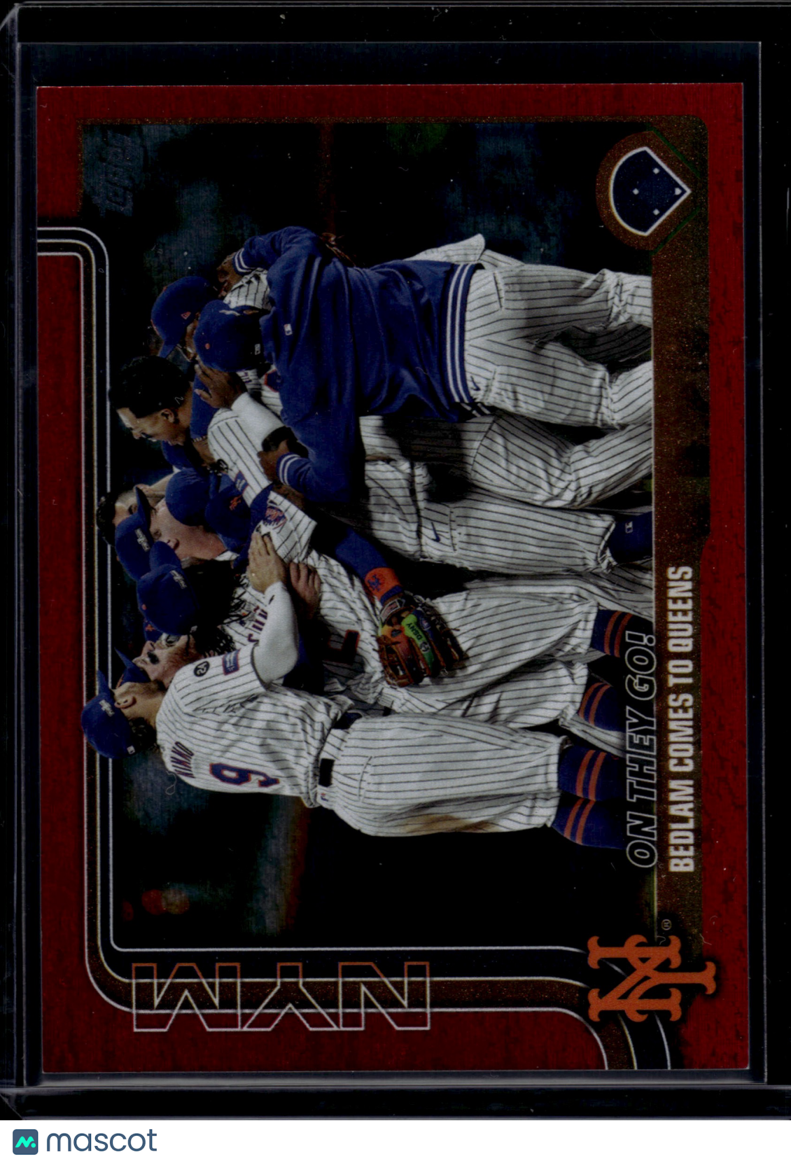 2025 Topps New York Mets #432 On They Go! Bedlam Comes To Queens 4/5