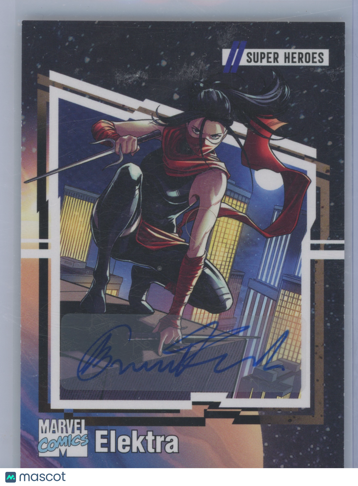 2024 Marvel Universe Super Heroes Elektra 14/35 Autograph by Bruno Frenda #39