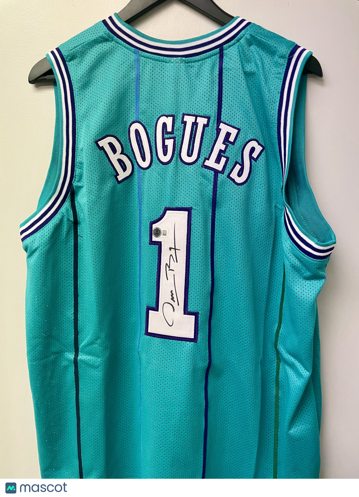Muggsy Bogues Charlotte Hornets Autographed Custom Basketball Jersey
