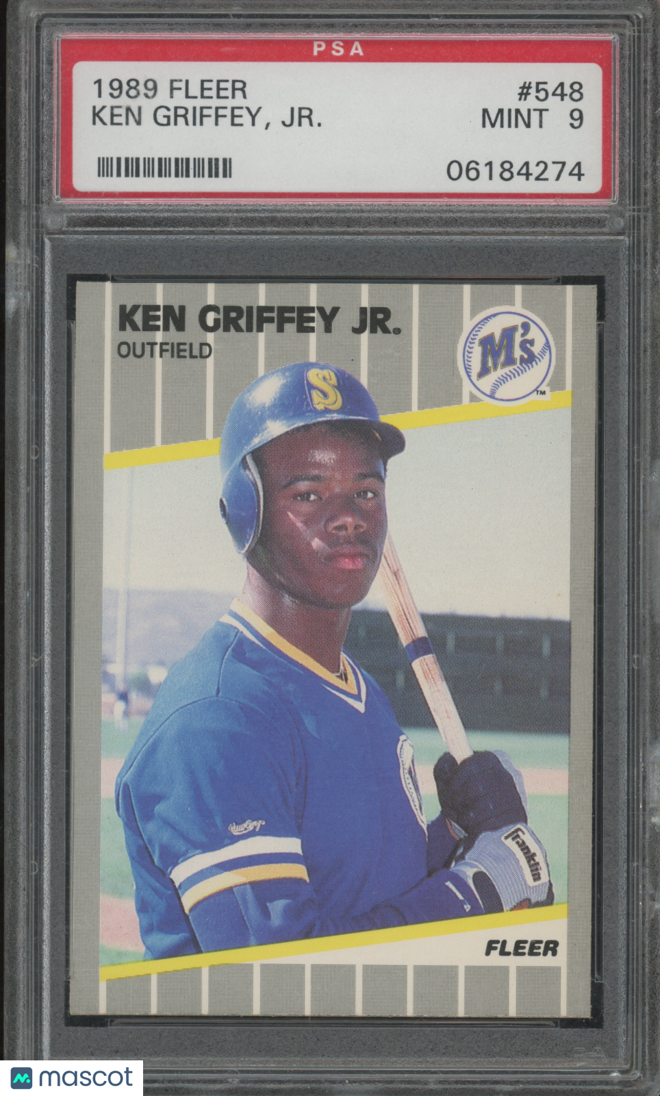 1989 Fleer Ken Griffey JR. #548 PSA 9