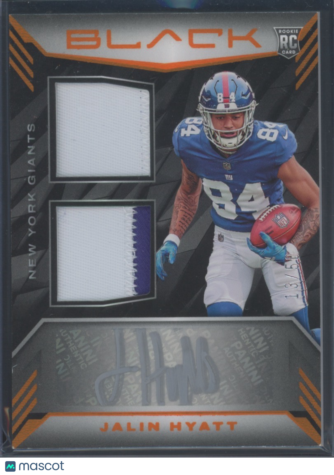 2023 Panini Black Jalin Hyatt #RSM-18 13/50