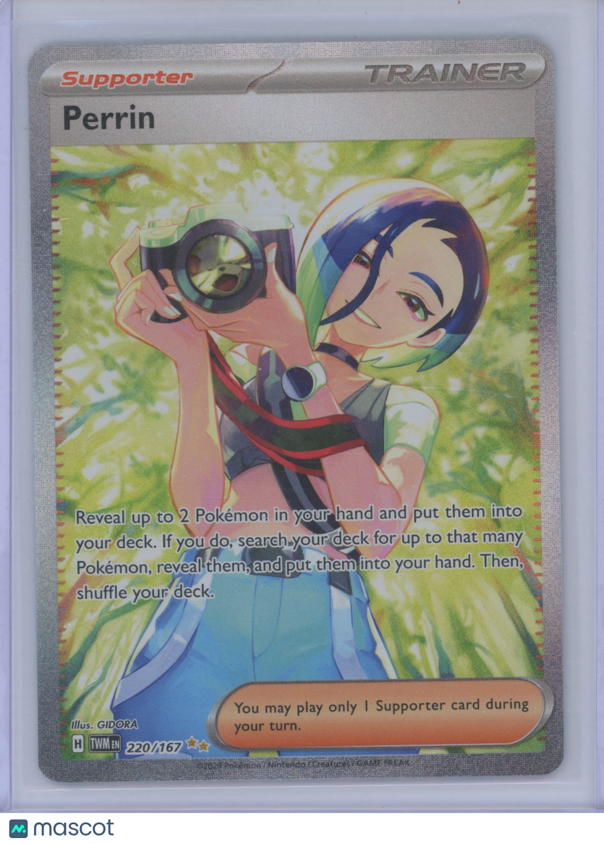 2024 Pokemon S&V Twilight Masquerade Perrin #220/167
