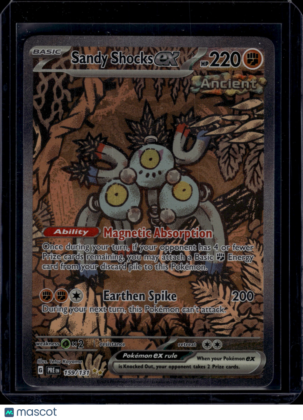 2025 Pokemon Prismatic Evolutions Sandy Shocks ex #159/141 Full Art