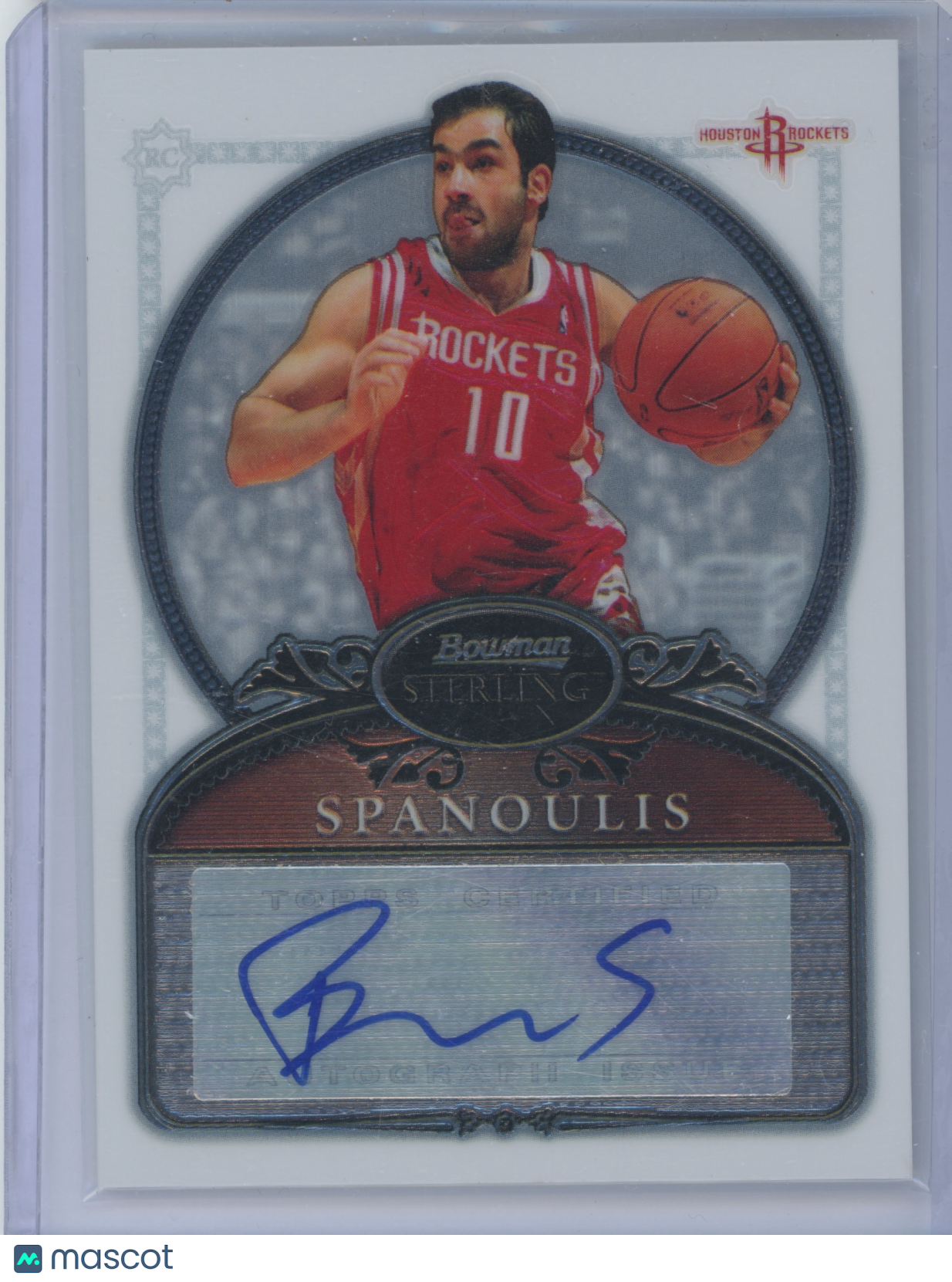 2006 Bowman Sterling Vassilis Spanoulis #72 Autograph RC