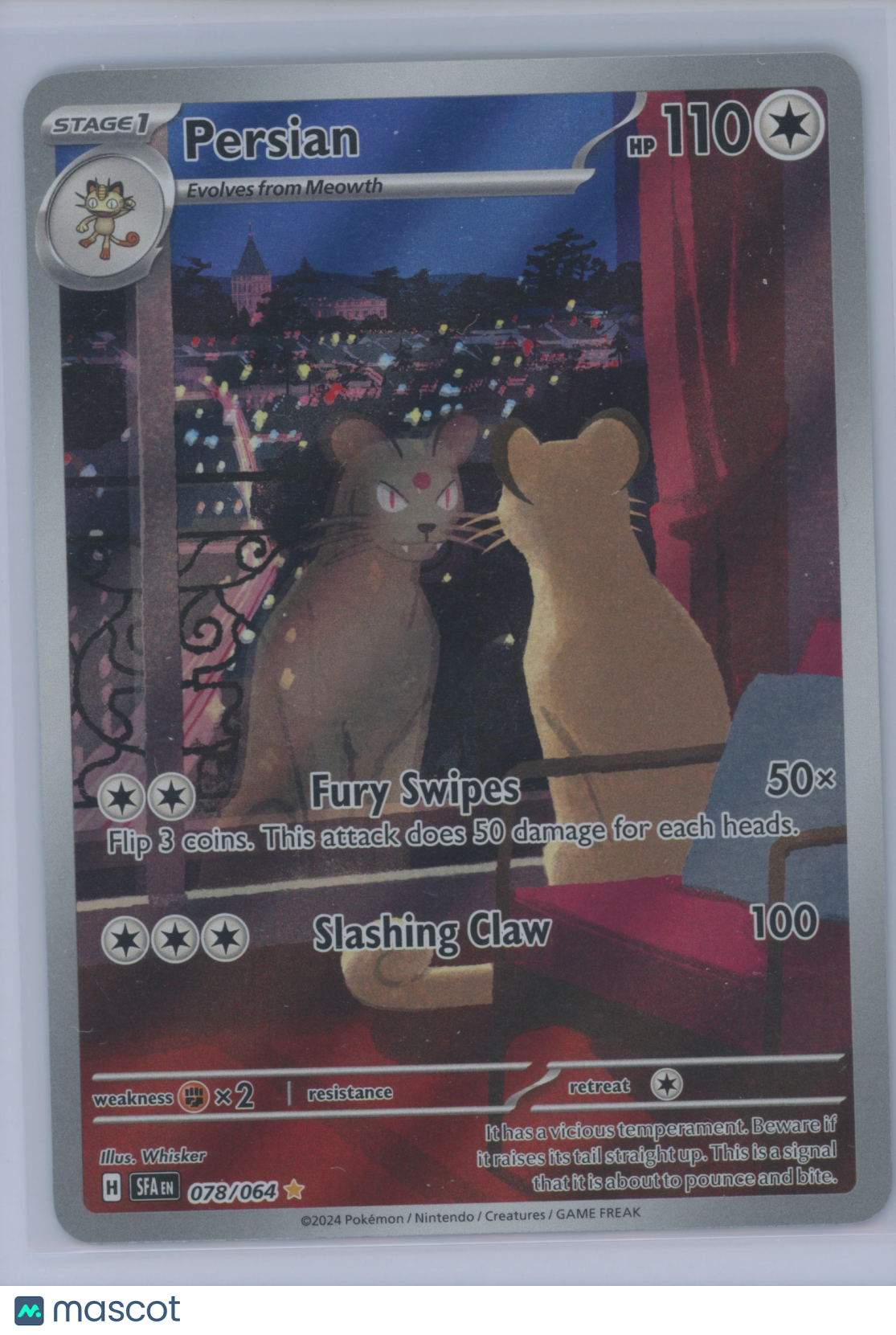 2024 Pokemon S&V Shrouded Fable Persian #078/064