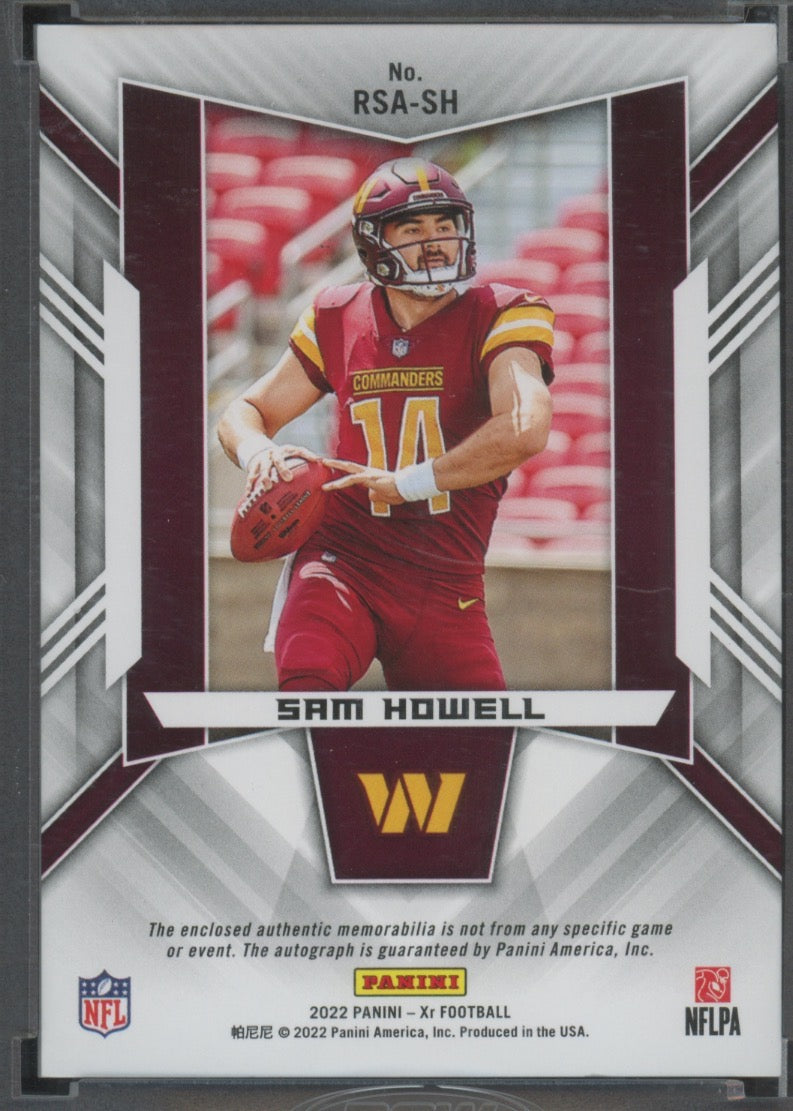 2022 Panini X Football Sam Howell #RSA-SH #11 38/99