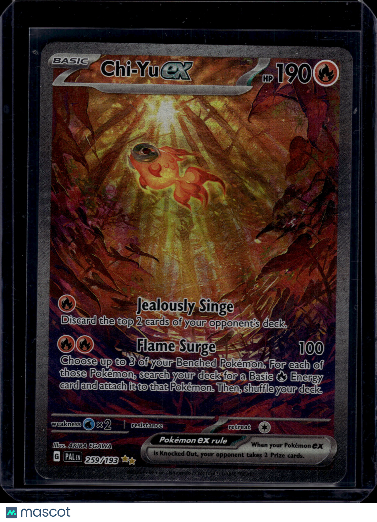 2023 Pokemon S&V Paldea Evolved Chi-Yu ex #259/193 Full Art