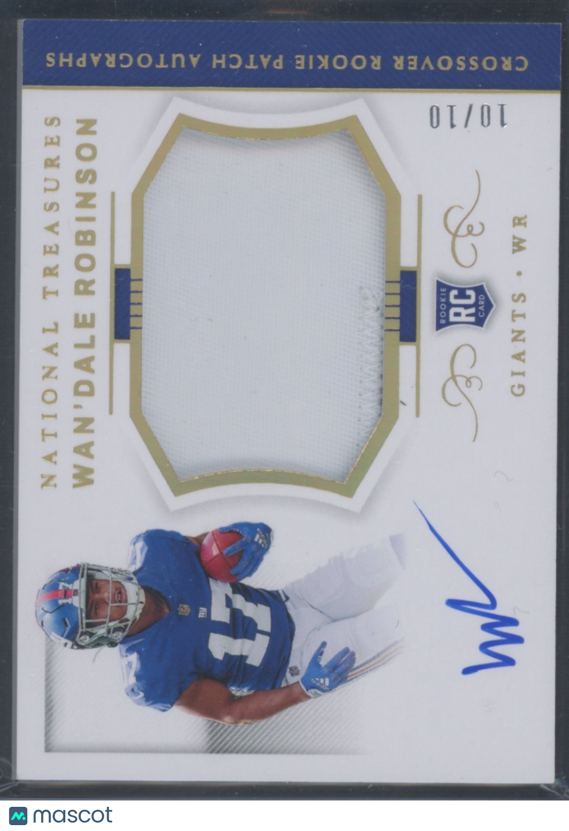 2022 Panini National Treasures Wan'Dale Robinson #GRP-WR 10/10