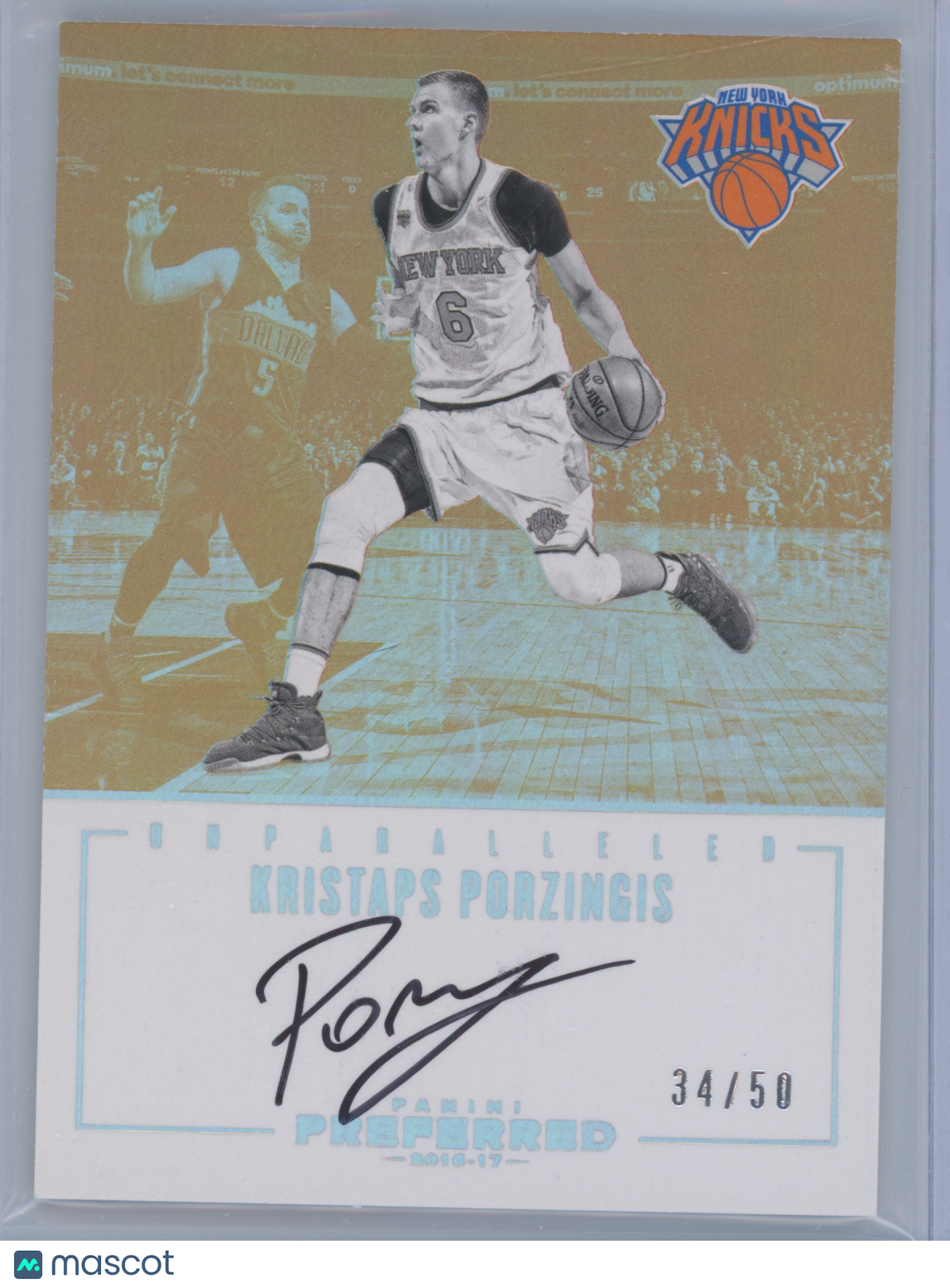 2016 Panini Preferred Basketball Kristaps Porzingis #249 34/50