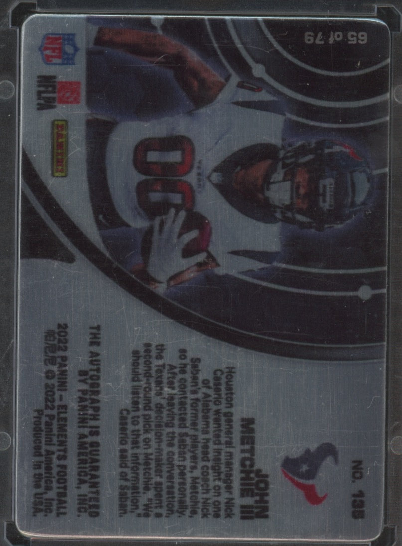 2022 Panini Elements Football John Mechie III #183 # 39 of 79