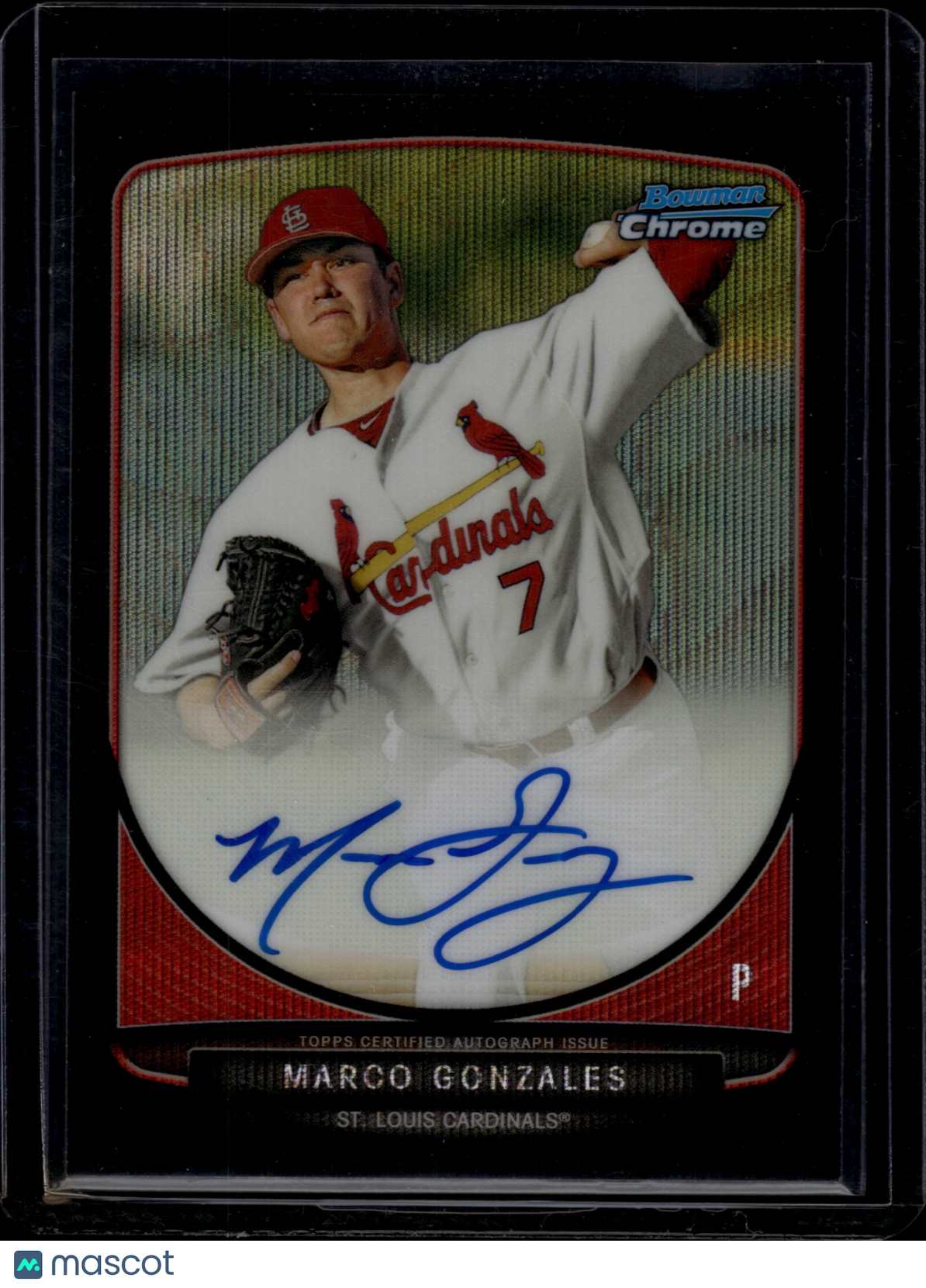 2014 Bowman Chrome Marco Gonzales #BCA-MG 16/50