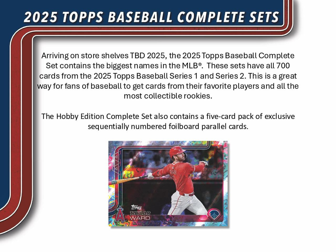 2025 Topps Complete Baseball Factory Set Hobby - PRESALE