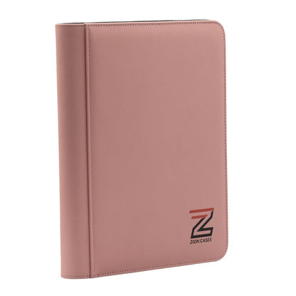 Diamond Texture Toploader Binder (4 Pocket) (Pink Diamond)