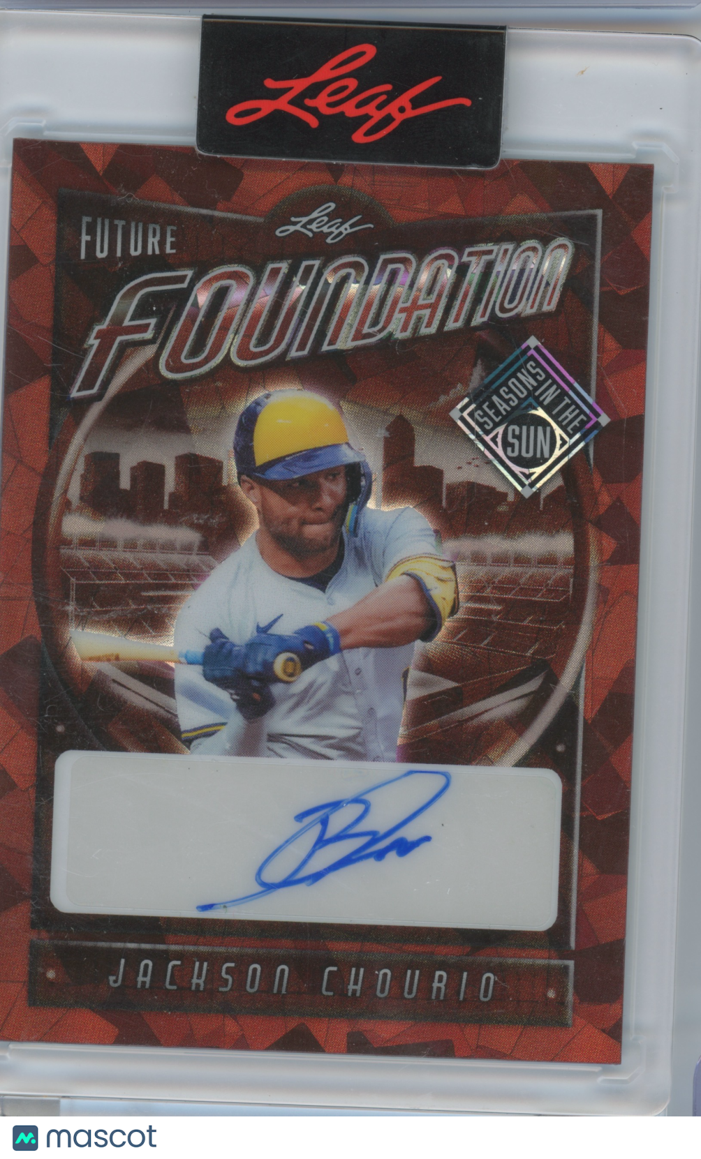 2025 Leaf Future Foundation Jackson Chourio #FFO-JC1 Autograph 11/35