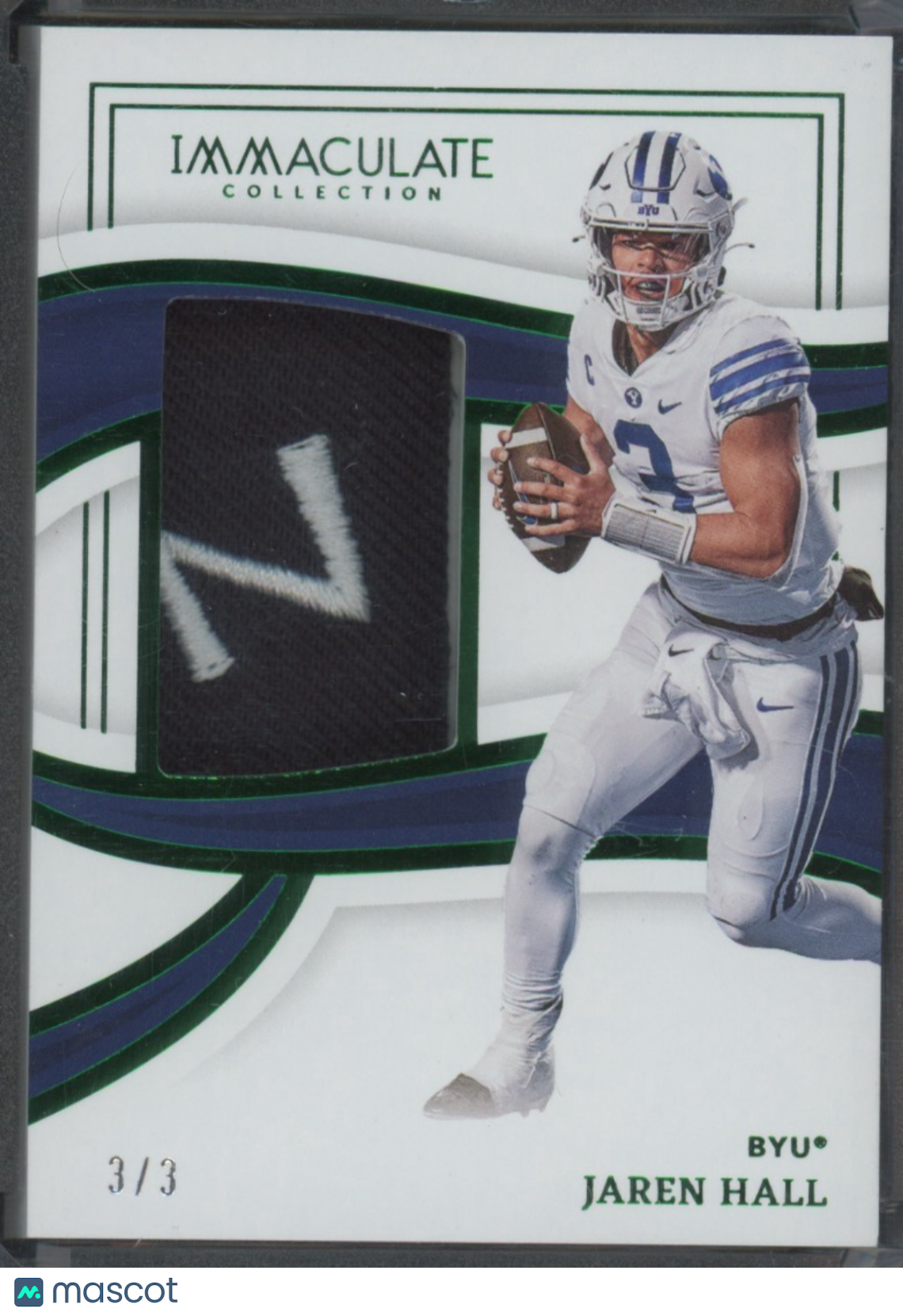 2023 Immaculate Collection Jaren Hall #RPC-JAH 3/3