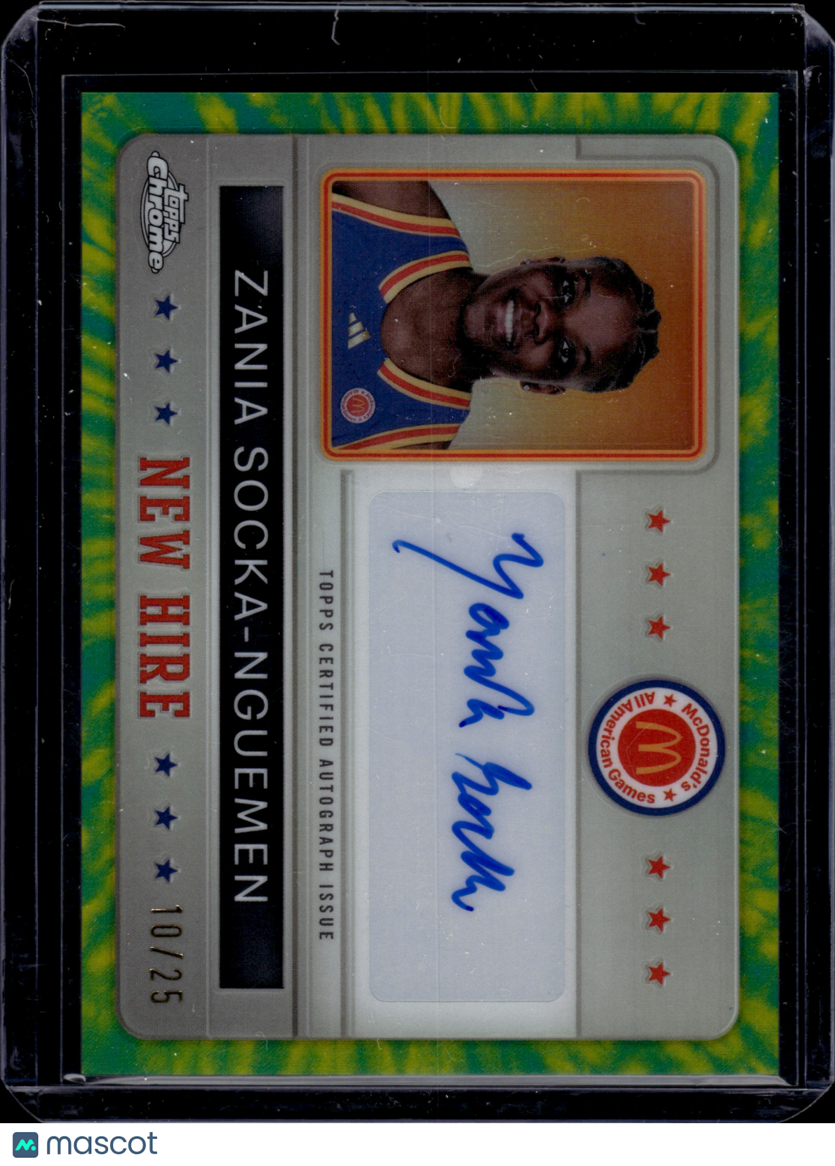 2024 Topps Chrome McDonald's All American Zania Socka-Nguemen New Hire 10/25