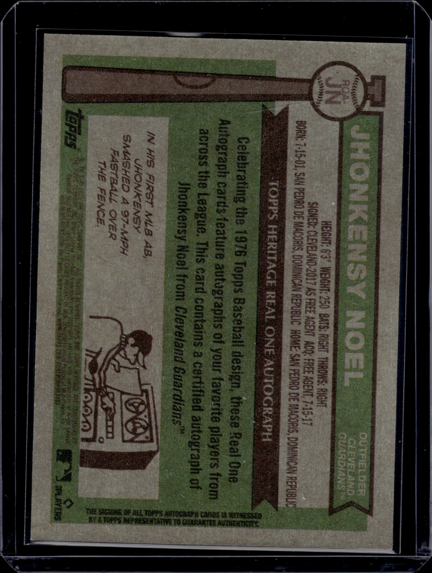 2025 Topps Heritage Jhonkensy Noel #ROA-JN Certified Autograph RC