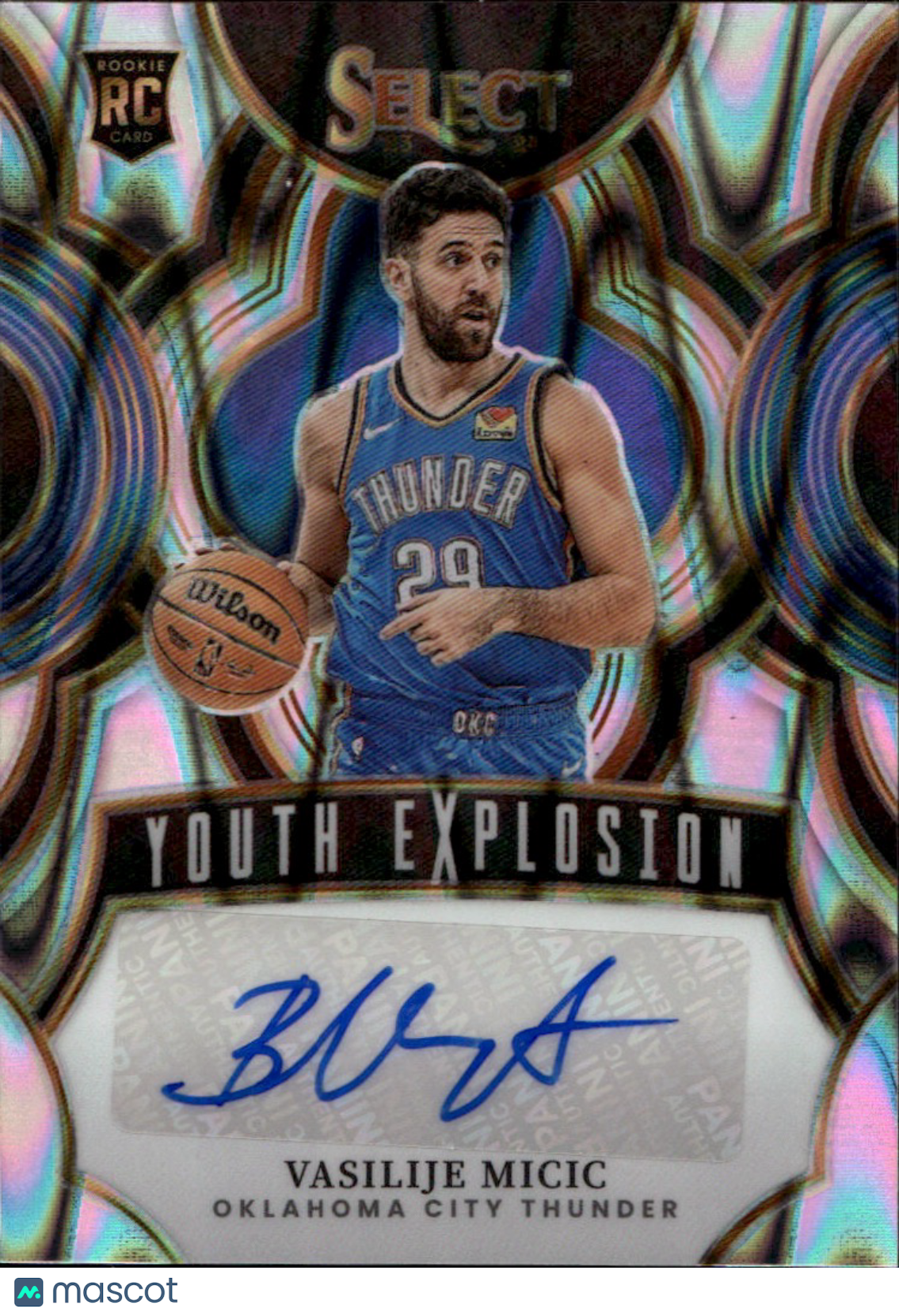 2024 2023-24 Panini Select Vasilije Micic #YE-MIC Youth Explosion 04/15