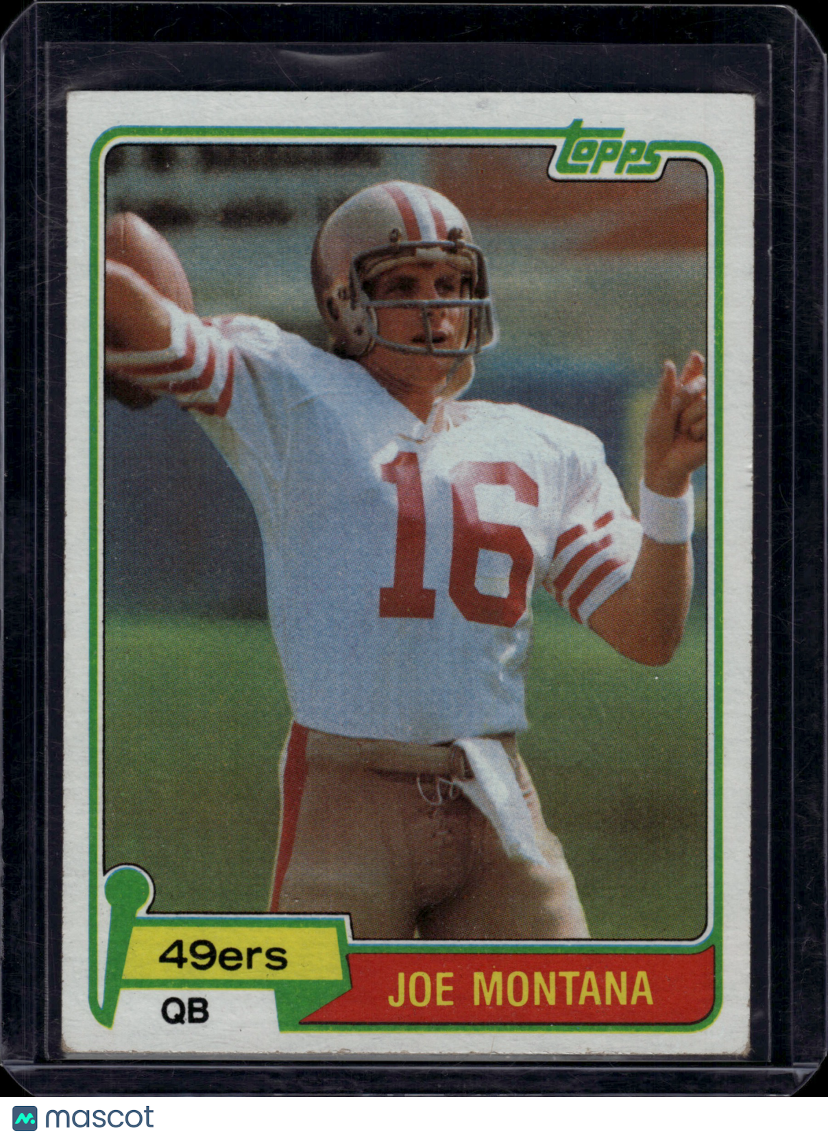 1981 Topps Joe Montana #216 RC