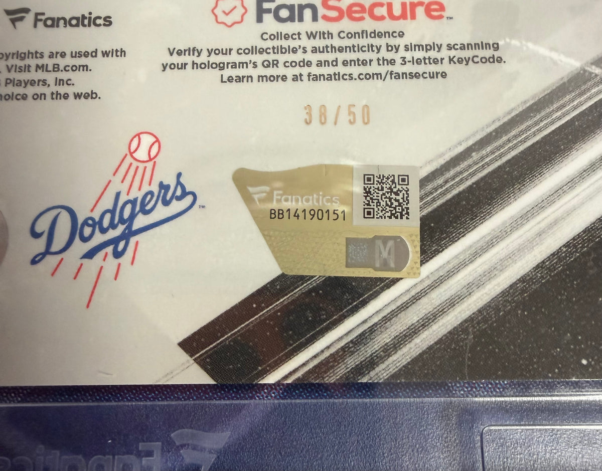 2026 Under Wraps Emanate Freddie Freeman Los Angeles Dodgers 38/50 WS Champs