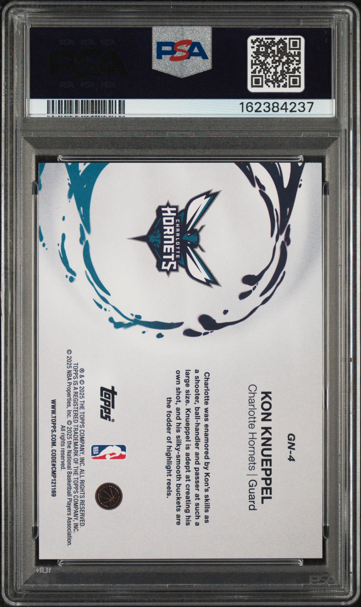 2025 Topps Generation Now Kon Knueppel #GN-4 Holo Foil RC PSA 10